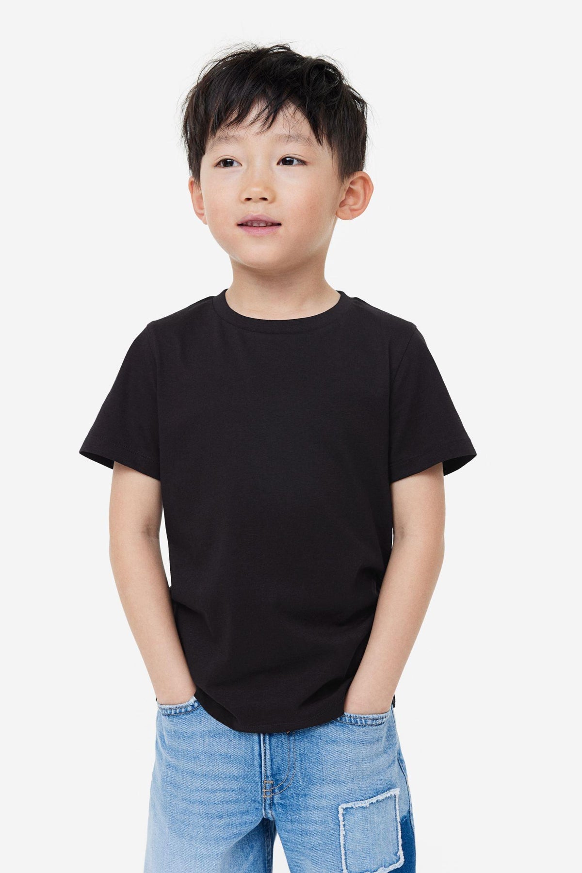 Boys Cotton lycra Tees stretchable - Half Sleeves
