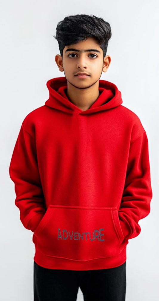 Kid's Premium Unisex Hoodie (Red)