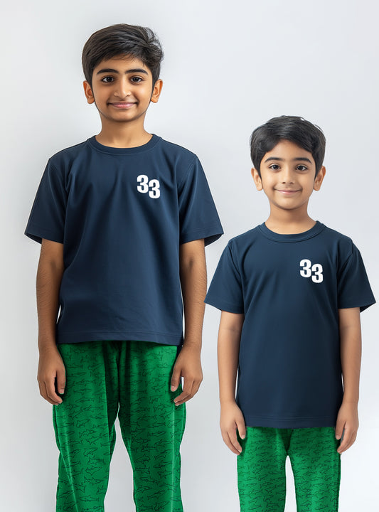 Boys T-shirt and Trouser (Blue shark)