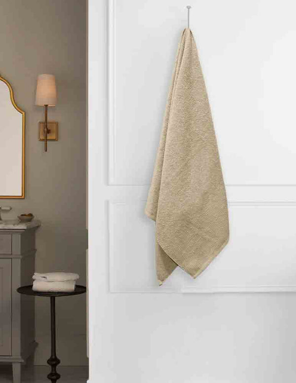 Popcorn Bath Towel  - Bath towel (Beige)