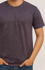 Purple Muscle Fit Short Sleeve T-Shirt