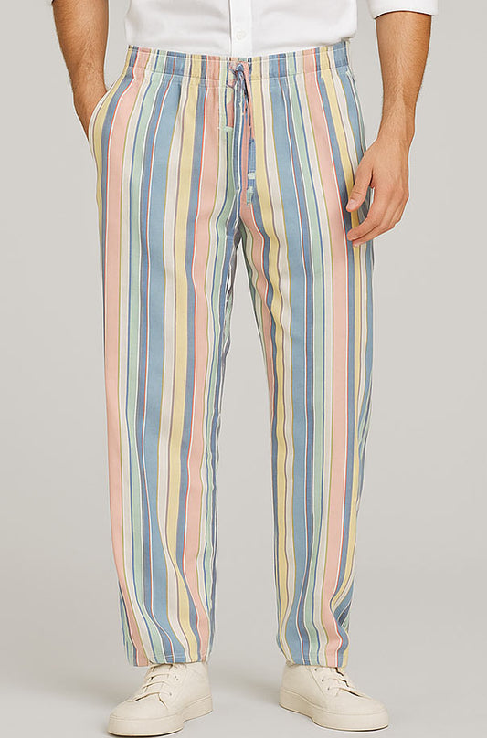 Men's Cotton Check Trouser (multi)