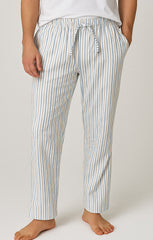 Men Cotton Trouser And Shirt (White Plaid)
