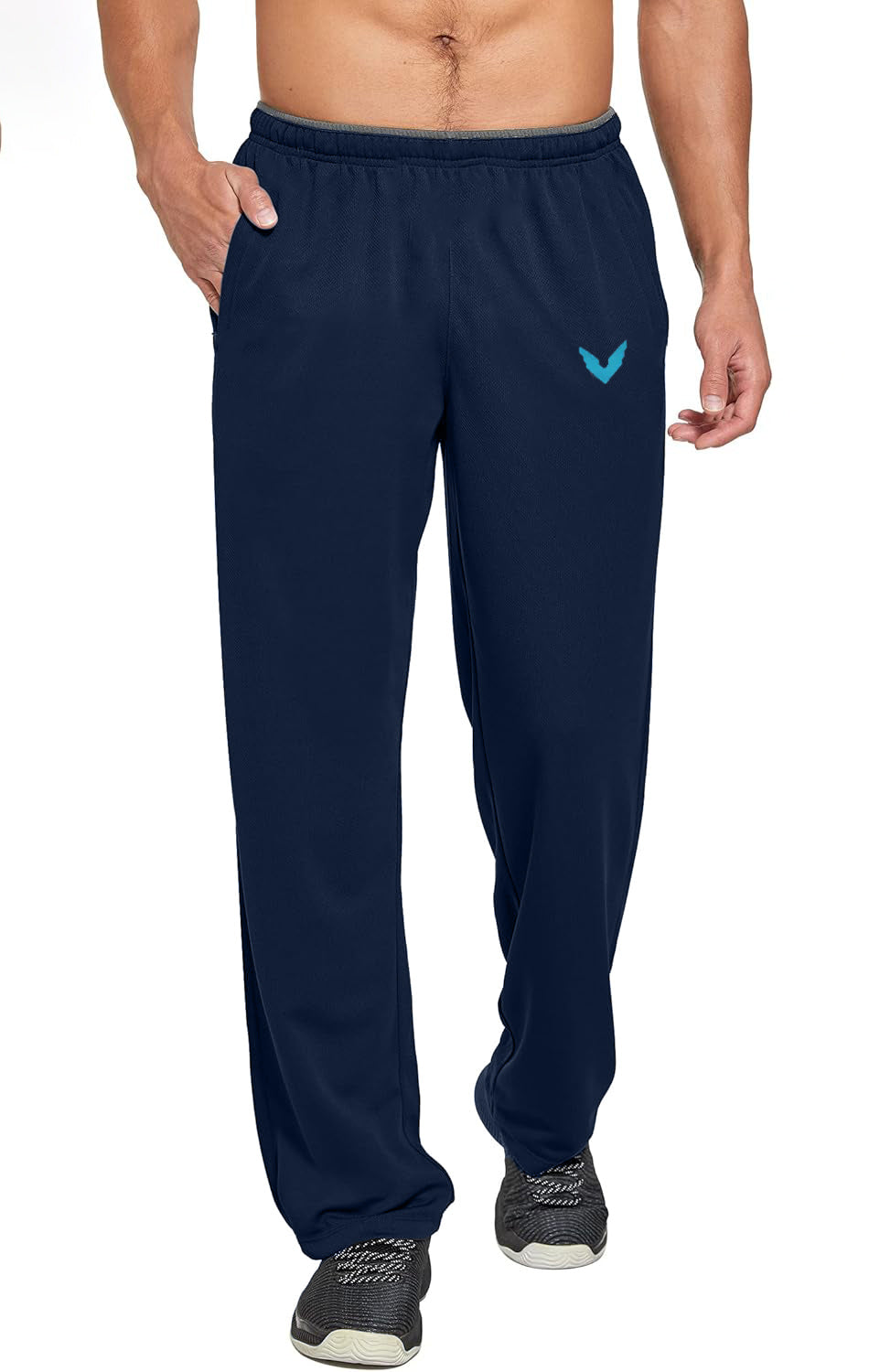 Men's Signature- Zipper Fleece Pants (Navy)