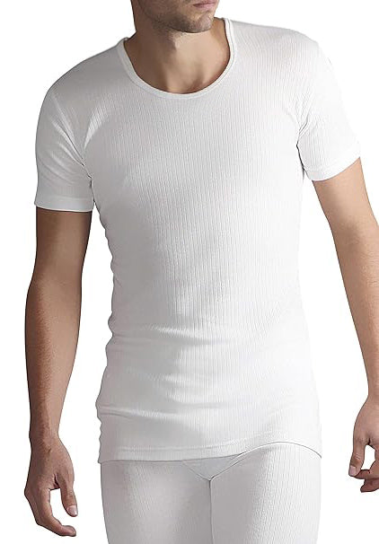 Men's Thermal Top Half Sleeve (white) 8/1