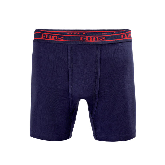 Men's Signature Cotton Boxer Shorts (Navy) 502