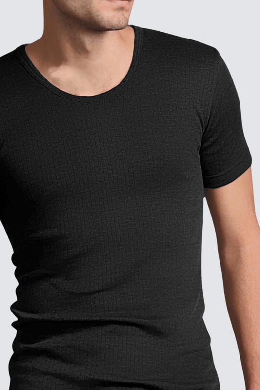 Men's Premium Thermal Top Short Sleeve (Charcoal)