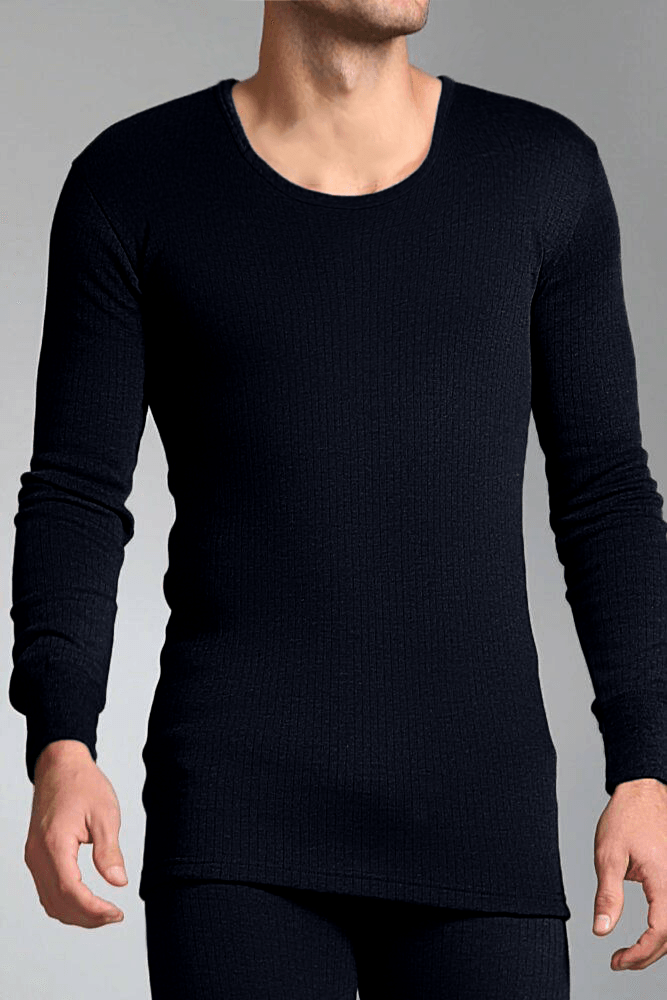 Black thermal top sales mens