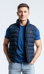 Hinz Reversible  Puffer Jacket (Mat-Grey & Navy blue)