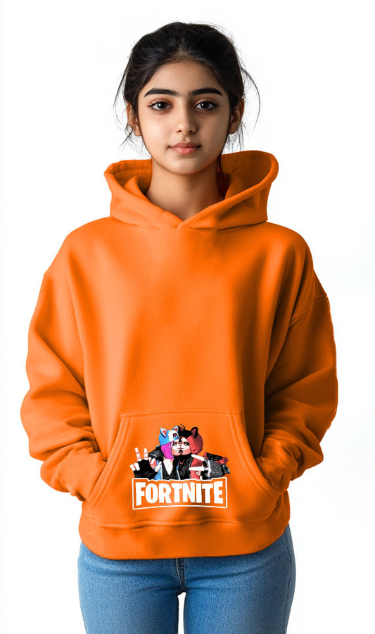 Kid's Unisex Premium Hoodie Unisex (Orange)