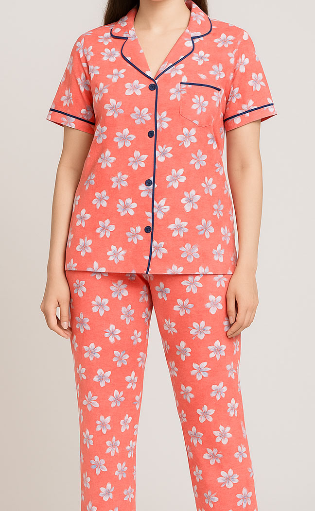 peach women night wear pajams in pakistan