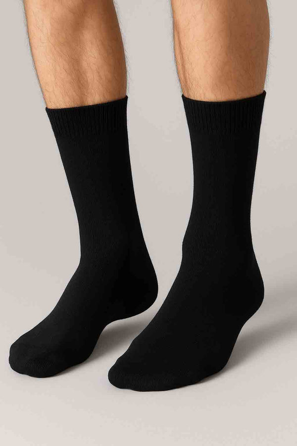 plain black socks for men & socks for women by hinz