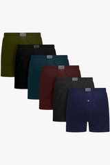 Men's Jersey  Boxer Shorts - PACK OF 6 COLORS TF