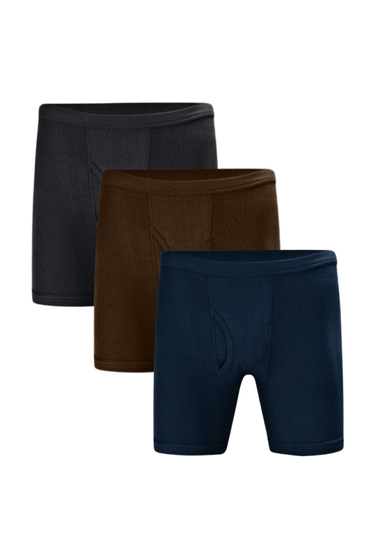 DG MAXX MEN TRUNKS (PACK OF 3)(COMBED COTTON,INTERLOCK)(COLOR MAY VARY)