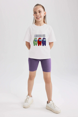 Girls T-shirt and Short legging set