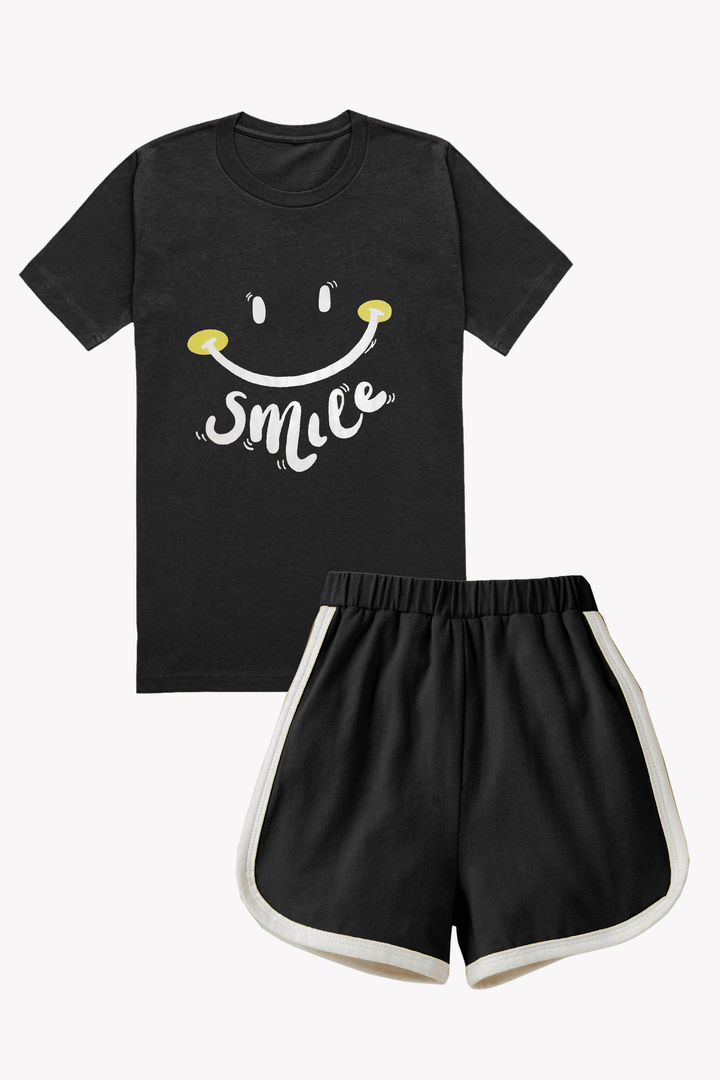Unisex smile face T-Shirt & Nicker Set - Hinz Knit