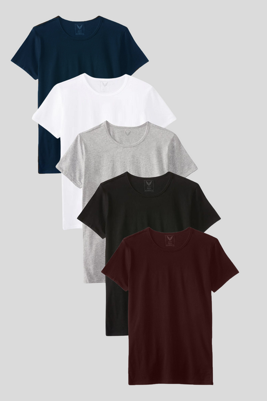 Cotton Lycra Short Sleeve T-Shirt (Stretchable)