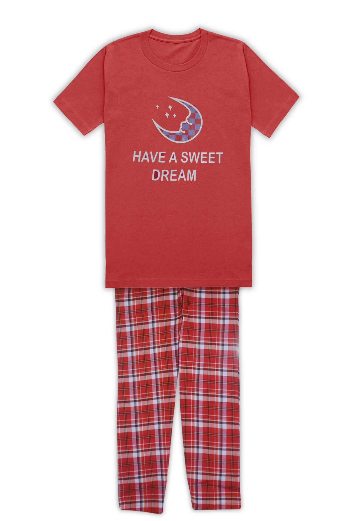 Women's Night Suit Short Sleeve Have A Sweet Dream (Red)