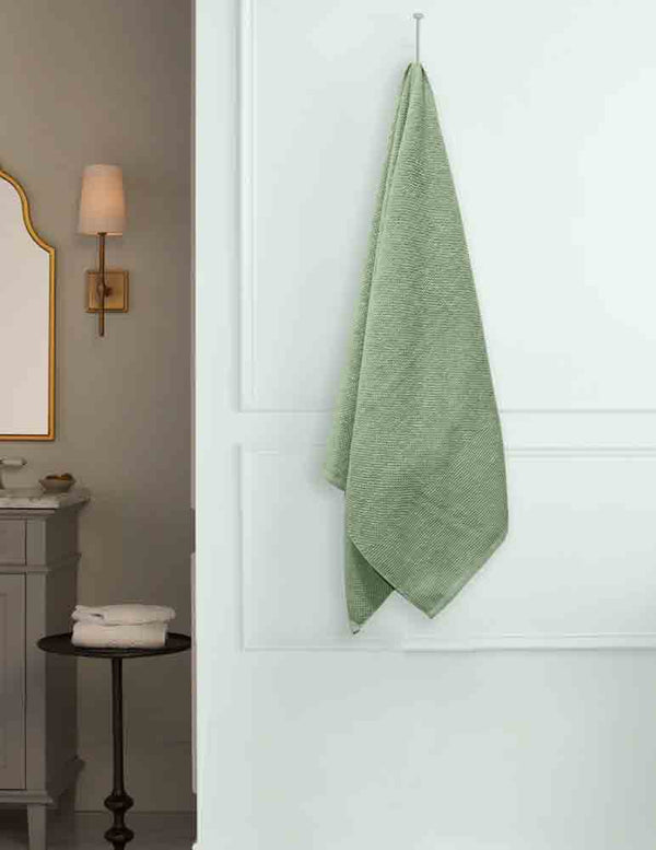 Popcorn Bath Towel  - Bath towel (Sea Green)