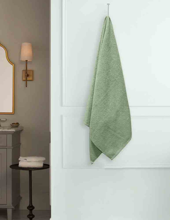 Popcorn Bath Towel  - Bath towel (Sea Green)