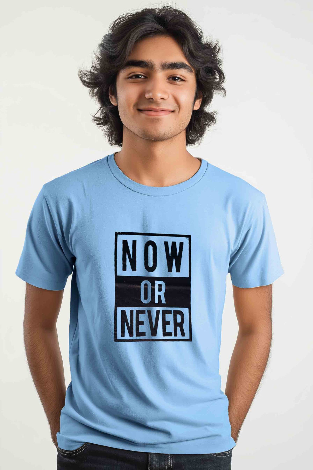 Men's Short Sleeves Printed T-Shirt Sky Now Or Never