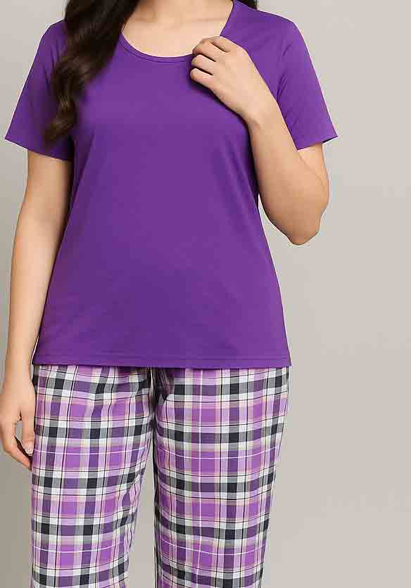 purple Ladies Night Dress in pakistan