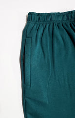 Fleece Sweatpants with zipper Pockets Teal