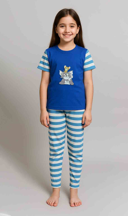 Unisex T-shirt and  Trouser (zinc stripe)