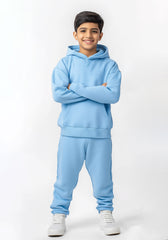 Unisex Sweat Pant & Hoodie Set (Fleece) Sky blue