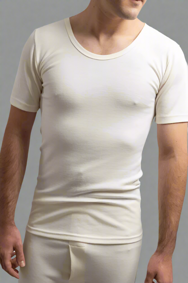 Men's Classic Thermal Top (Short Sleeves) - Hinz Knit
