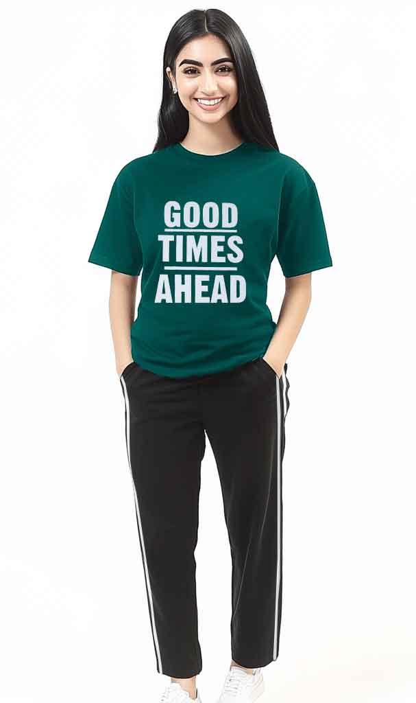 Women's Night Suit Short Sleeve (Good times Ahead)