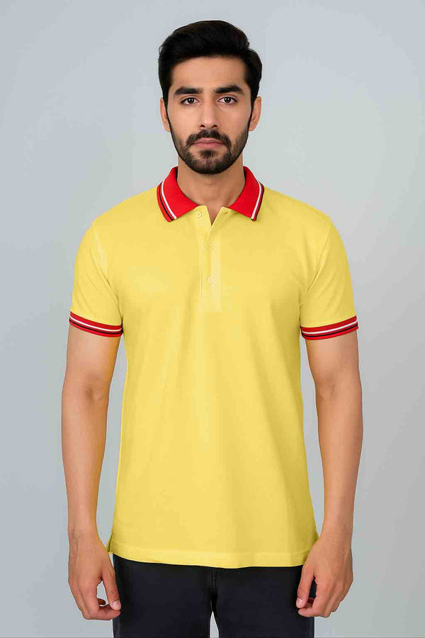 Men's Classic Polo Shirts (Yellow)