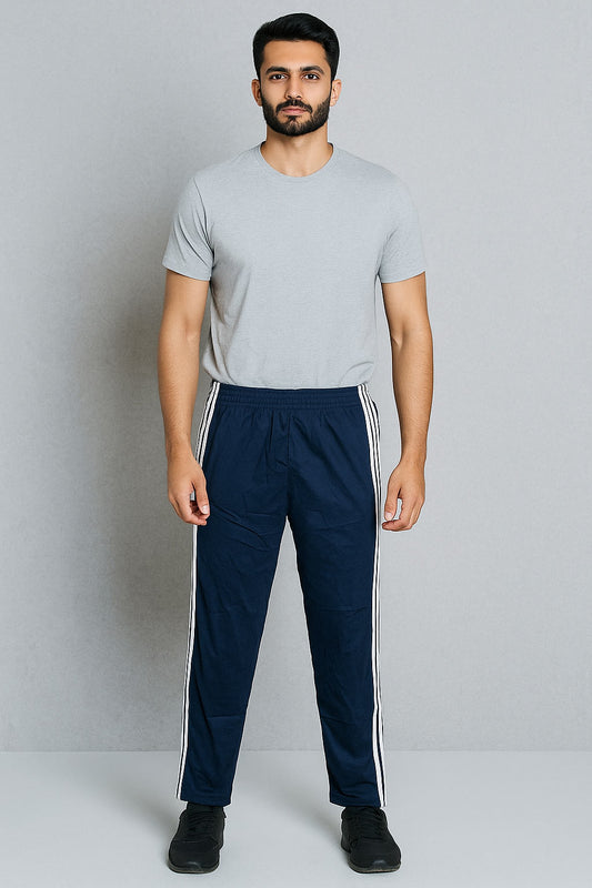 Men's Essential Side Stripe Trouser Zinc