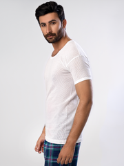 Men's Premium (Short Sleeve) Net Vest - Hinz Knit