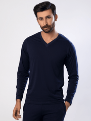 Men's Essential V Neck (Full Sleeves) - Hinz Knit