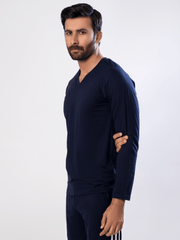 Men's Essential V Neck (Full Sleeves) - Hinz Knit