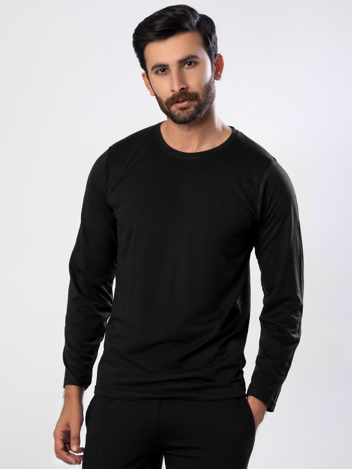 Best Mens Essential Round Neck Full Sleeves - Hinz T-shirts – Hinz Knit