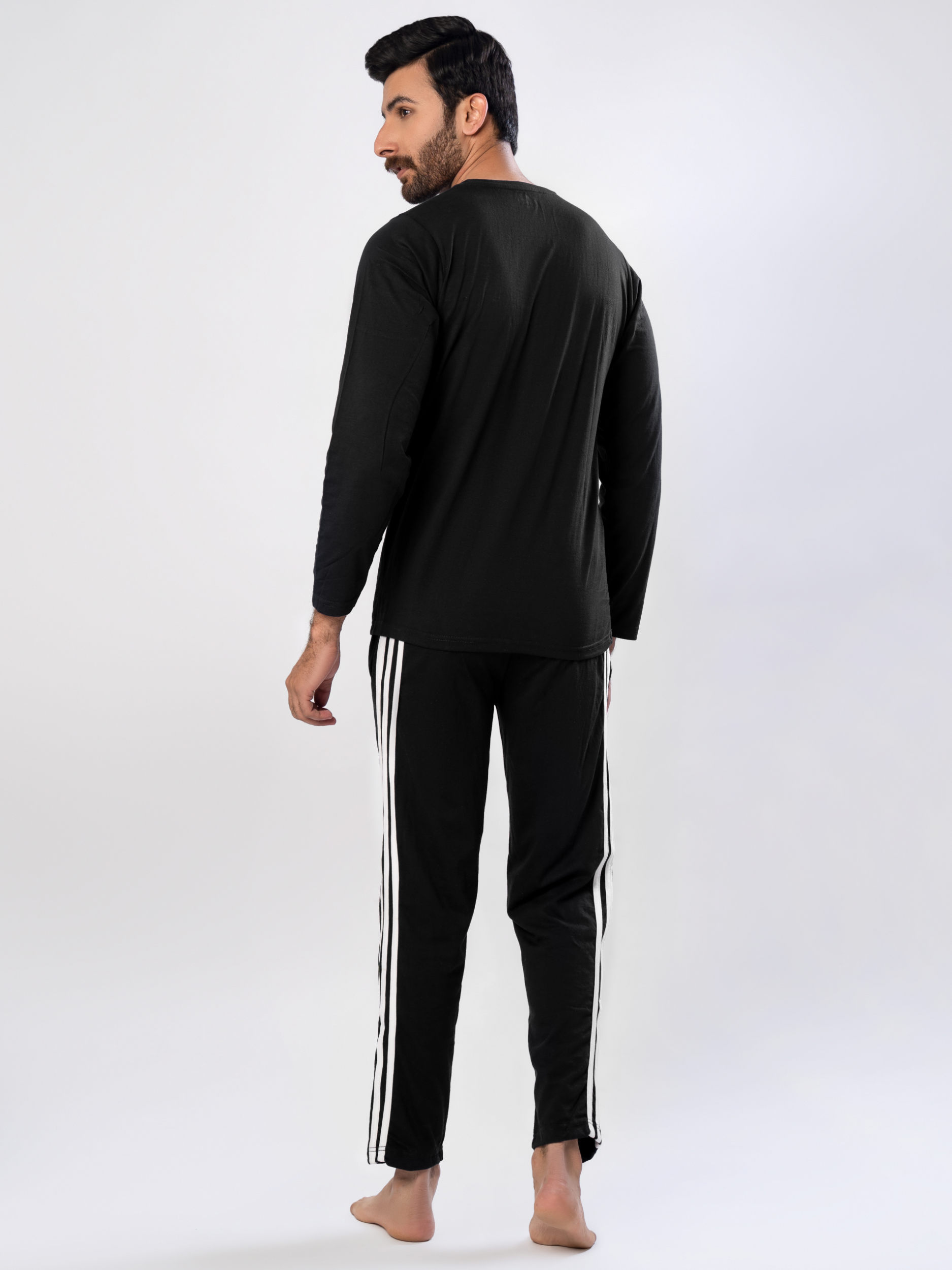 Men's Essential Night Suit (Full Sleeves) V-Neck