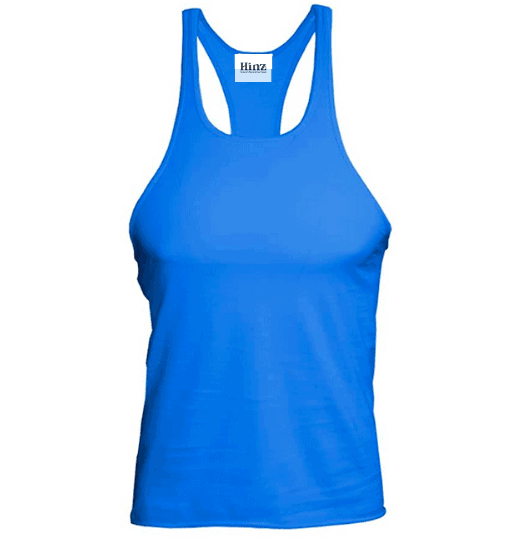 Loose fit blue gym vest for men