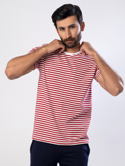 Red Stripes Short Sleeve T-Shirt