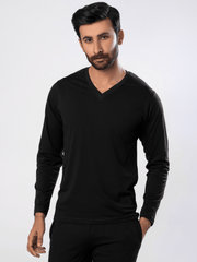 Men's Essential V Neck (Full Sleeves) - Hinz Knit