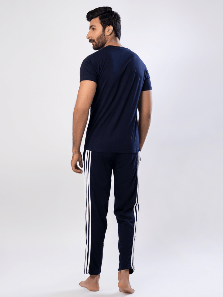 Men’s Classic V-Neck Suit (Short Sleeves) - Hinz Knit