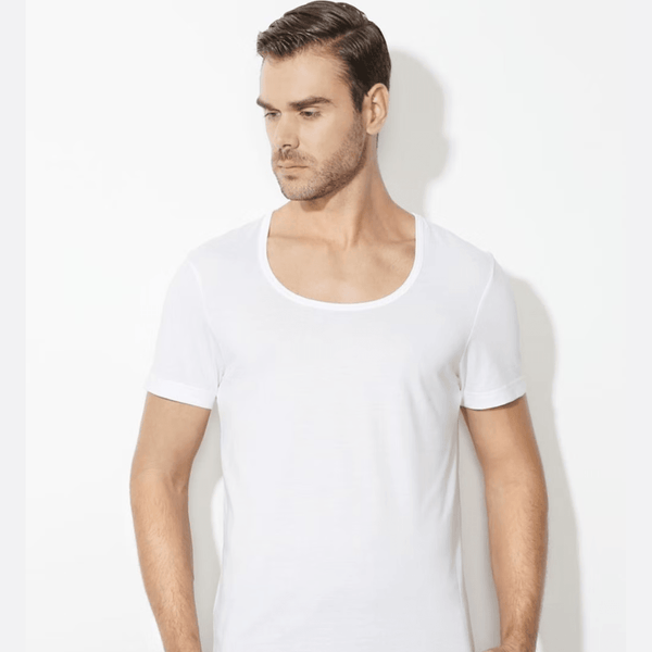Supreme soft cotton vest shirt mens 909 - Hinz Knit