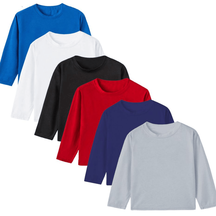 Kids Assorted Tops (Pack of 3) Full Sleeves - Hinz Knit
