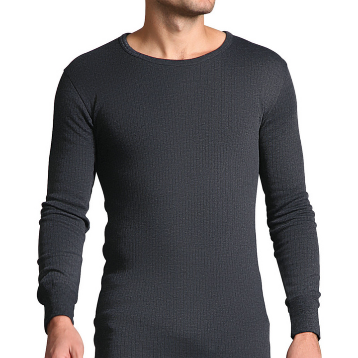 Men's Premium Thermal Top (Charcoal) - Hinz Knit