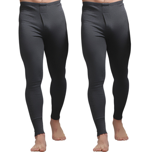 Men's Premium (Pack of 2) Thermal Trouser (Charcoal) - Hinz Knit