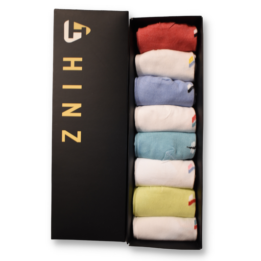 Hinz Assorted Women (Pack of 8) Ankle Cotton Socks
