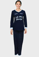 Printed Women Night Suit (Round & V-Neck) Full sleeve