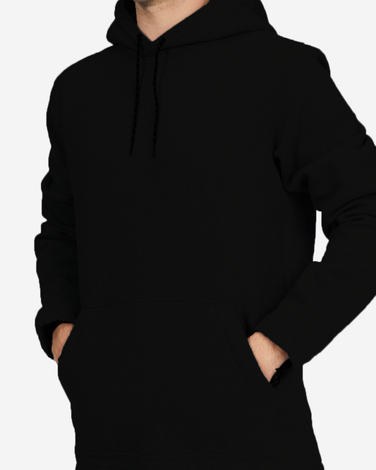 Men's Premium Fleece- Hoodie (Black)
