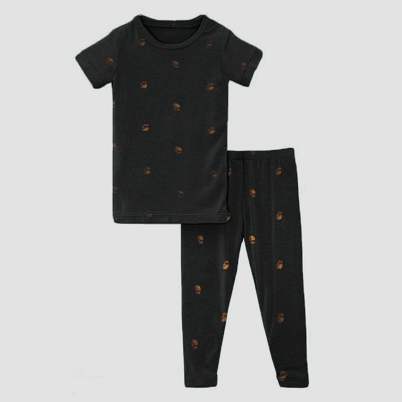 Girls T-shirt and Trouser (Black Owl)